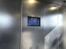 console cabine ascenseur extérieur Evry